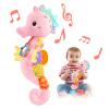 LIGHTDESIRE Baby Toys Musical Seahorse,Infant Stuffed Animal Toys with Crinkle and Rattles,Soft Sensory Toys with Textures for Tummy Time Newborn Boys Girls 0 3 6 12 Months(Pink) view 1