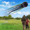 3D 26ft Ultra Large & Funs Octopus Foil Kite with 1000D Kite String, Beach Park Outdoor Fun Beach Trip Great Gift to Kids Build (Black) view 3