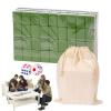 Bavokon Mahjong, Chinese Mahjong Game Set, 144 Engraved Tiles, Portable Travel Set for Family/Team Game, Ages 9+ to Adult view 1
