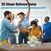 64 Pcs Stacking Tower Game with 22 Cards, Giant Tumble Balance Game for Kids, Family Games for Kids and Adults, Easter Gifts for Teen Boys & Girls, Party Board Game for Kids 6-12 & Adults view 4
