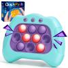 AOTIBO Fast Push Machine Light Up Fidget Toys for Kids Adults, Handheld Game for Kids 3-12, Quick Push Bubble Stress Toy, Sensory Toys Travel Games, Xmas Birthday Gifts for Boys Girls (Blue - Purple) view 1
