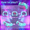 AOTIBO Fast Push Machine Light Up Fidget Toys for Kids Adults, Handheld Game for Kids 3-12, Quick Push Bubble Stress Toy, Sensory Toys Travel Games, Xmas Birthday Gifts for Boys Girls (Blue - Purple) view 3