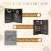 SUGEYA Tarot Cards with Guide Book, 78 Black Tarot Deck Set with Table Cloth, Chakra Stones, Velvet Bag and More, Classic Tarot Cards for Beginners Kit, Fortune Telling Game view 4