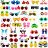 Sonarun 42 Pairs of Hawaii Luau Party Sunglasses Fun Hawaiian Sunglasses Tropical Masquerade Photo Props for Holiday Gifts Summer Hawaii Luau Beach Pool Party view 1