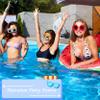 Sonarun 42 Pairs of Hawaii Luau Party Sunglasses Fun Hawaiian Sunglasses Tropical Masquerade Photo Props for Holiday Gifts Summer Hawaii Luau Beach Pool Party view 4