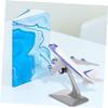 CIYODO Airplane Decor Display Stand 3pcs Model Airplane Stand for Sturdy Aesthetic Plane Model Display view 4