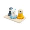 Bigjigs Toys Arctic Animal Cog Puzzles Board - 10 Piece Wooden Shape Matching Game, Sustainable Wood Pieces with Silicone Shapes, Baby Toddler Montessori Toys, Gifts for 1 2 3 Year Old view 3