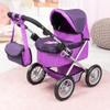 Bayer: Trendy Pram - Two-Tone Purple & Fairy - Accessory for Dolls Up to 18", Shoulder Bag, Adjustable Handle, Foldable, Kids Toy Ages 3+ view 4