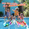 JOI MEW RC Boat for Kids with LED Lights, 2.4Ghz Remote Control Racing Boats for 8-12,Toy Water Boat for Pools & Lakes with Waterproof,Rechargeable Battery, for Boys Girls RED view 4