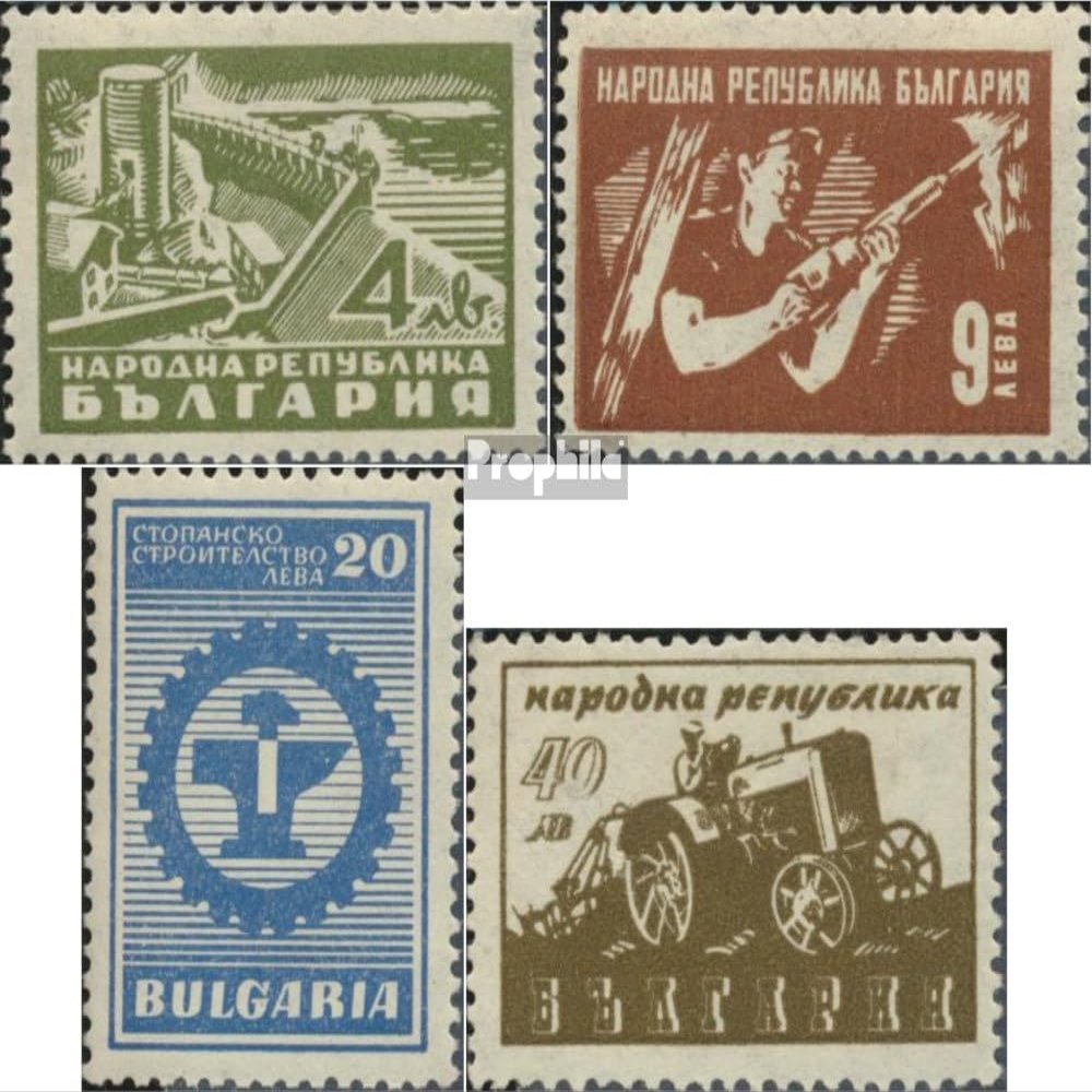 Bulgaria 598-601 (Complete.Issue.) unmounted Mint/Never hinged ** MNH 1947 Reconstruction (Stamps for Collectors) Cars/Road Traffic