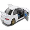 1998 Impreza 22B RHD (Right Hand Drive) Pure White with Gold Wheels 1/18 Diecast Model Car by Solido S1807404 view 4