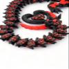 Articulating Heart Dragon Themed Collectible Figurines - Stress Relief, Autism, ADHD - Flexible Dragons 3D Printed Light and Dark Heart Dragon (Black) view 4