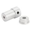 4mm Mounting Hub Universal Aluminum Alloy Motor Shaft Mounting Coupling for Omnidirectional Wheel view 2