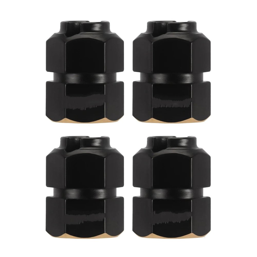 ALBARAY Upgrade Parts Compatible with TRX4M Thickness 9mm Brass Wheel Hex with Nuts for 1/18 RC Crawler Upgrade (4M-60) (Color : 1)