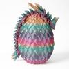 Varuotu 3D Printed Dragon Egg,Mystery Crystal Dragon Fidget Toys,Articulated Dragon,Home Desk Decor Easter Surprise Dinosaur Eggs,Adults Fidget Toys for Autism/ADHD view 2