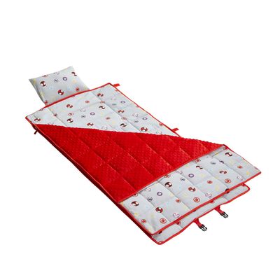 Marvel Spidey and His Amazing Friends 3-in-1 Travel Slumber Nap Mat with Built in Pillow, Plush Blanket and Carry Backpack Straps, 46"x26" Mat, Ages 3+