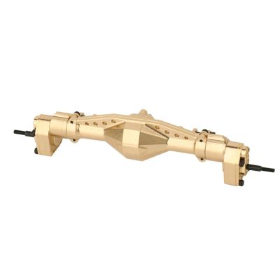 ALBARAY Upgrade Parts Compatible with Axial for UTB18 for RTR for Capra Buggy for 1/18 Brass Portal Front and Rear Axle with Steel Gear RC Car Upgrade Parts Accessories (Color : Rear Axle 1pc)