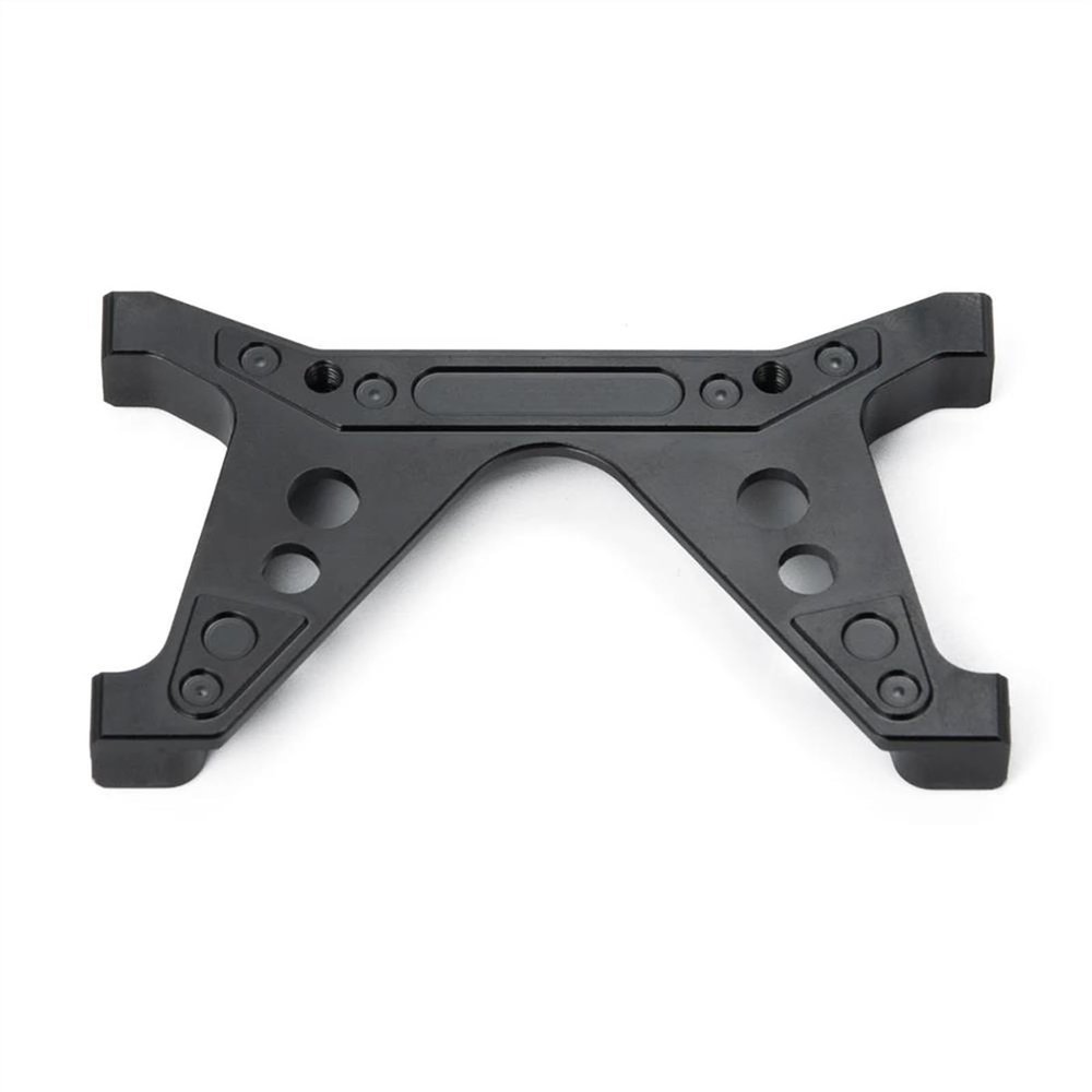 ALBARAY Upgrade Parts Compatible with Axial for SCX10 II 90046 for 1/10 RC Car Front Rear Lower Shock Mount Brace Aluminum Chassis Mount Upgrade Parts (Color : Rear)