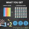 JOYIN 288 Counts Mini Chalk Set for Kids, Non-Toxic Chalks for Boys Girls 3+, School Supplies for Teachers, Goody Bag Fillers, Classroom Prizes Gifts (24 Boxes) view 2