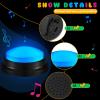 Honoson 4 Pcs Recordable Light up Buzzers for Trivia Games Answer Buzzers for Classroom Sound Buttons Family Game and Nights Back to School Supplies(Classic Color) view 3