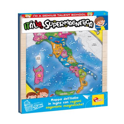 Lisciani Giochi 105496 I'm a Genius Italia Supermagnetic, Multicoloured