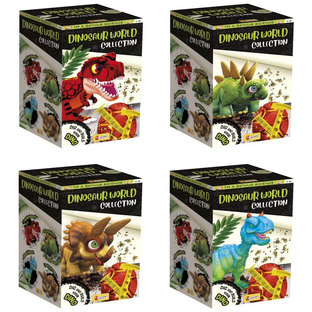 Lisciani Giochi- I'm a Genius Dinosaur World Collection, 105540, Multi-Colour