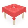 Mahjong Tablecloth - 55 x 55, Solid Color Variations (Pink), Includes Instructions and Rules view 1