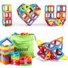 90 PCS Magnetic Building Tiles - Kids STEM Magnetic Blocks Sensory Toys for Boys & Girls Aged 3+ view 2