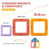 90 PCS Magnetic Building Tiles - Kids STEM Magnetic Blocks Sensory Toys for Boys & Girls Aged 3+ view 3