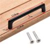 AMHIL Black Alloy Drawer Closet Wardrobe Cupboard Cabinet Pulls Sturdy Door Handle for Cabinet Wardrobe Drawer Kitchen 1Pcs view 2