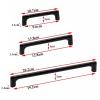 AMHIL Black Alloy Drawer Closet Wardrobe Cupboard Cabinet Pulls Sturdy Door Handle for Cabinet Wardrobe Drawer Kitchen 1Pcs view 4