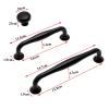 Black Aluminum Alloy Door Handle Drawer Kitchen Cupboard Cabinet Drawer Pull Knobs 1Pcs view 4