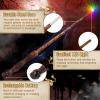 ShinySong Rechargeable Light Up Wizard Wand with Gradient Lighting, Illuminating Magic Witch Wands for Kids Christmas Cosplay Party, Ghost view 3