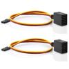 Chanmoo RC JR Style Servo Splitter 1 Male to 2/3/4/5/6 Female Y Harness Leads Y Splitter Cable Lead Wire 350mm for RC Cars Airplane Drone Receiver Servo ESC Cable Servo Fan 2Pcs (1 Male to 6Female) view 1