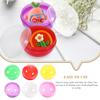 Healeved 50PCS Gumball Vending Machine Capsules Egg Shell Easter Candy Storage Box 1.1 Inch Empty Vending Machine Capsules Fillable Prize Balls Capsules view 2