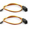 Chanmoo RC JR Style Servo Splitter 1 Male to 2/3/4/5/6 Female Y Harness Leads Y Splitter Cable Lead Wire 350mm for RC Cars Airplane Drone Receiver Servo ESC Cable Servo Fan 2Pcs (1 Male to 3Female) view 1