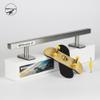 WDTMEEZU 32mm Wood Bearing Wheel Fingerboard and 10" Long Metal Flat Fingerboard Rail Combination Package view 2