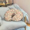 GOSTONG Hedgehog Maple Leaves Nursing Pillow Cover for Breastfeeding Soft Feeding Pillow Covers Slipcover Fits Standard Nursing Pillow and Positioner Case for Baby Girl Boy view 4