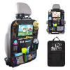 Matenf Car Organizer Back Seat with 9 Storage Pockets & 10 Tablet Holder, 1Pack Seat Back Cover for Kids Toddlers, Kick Mats Protector, Keep Cars Vehicles Organized & Tidy, Travel Accessories view 1