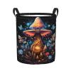 Foruidea Galaxy Mushroom Mushroom Butterfly Laundry Basket,Laundry Hamper,Collapsible Storage Bin, Oxford Fabric Clothes Baskets,Nursery Hamper For Home,Office,Dorm,Gift Basket view 1