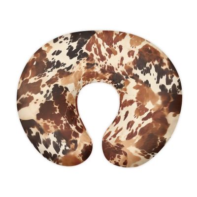 Eheartsgir Cow Print Brown Boys Girls Nursing Pillow Cover Slipcover Skin-Friendly Anti Stains Nursing Pillowcase Covers for Breastfeeding Pillows, Home Sofa Decor