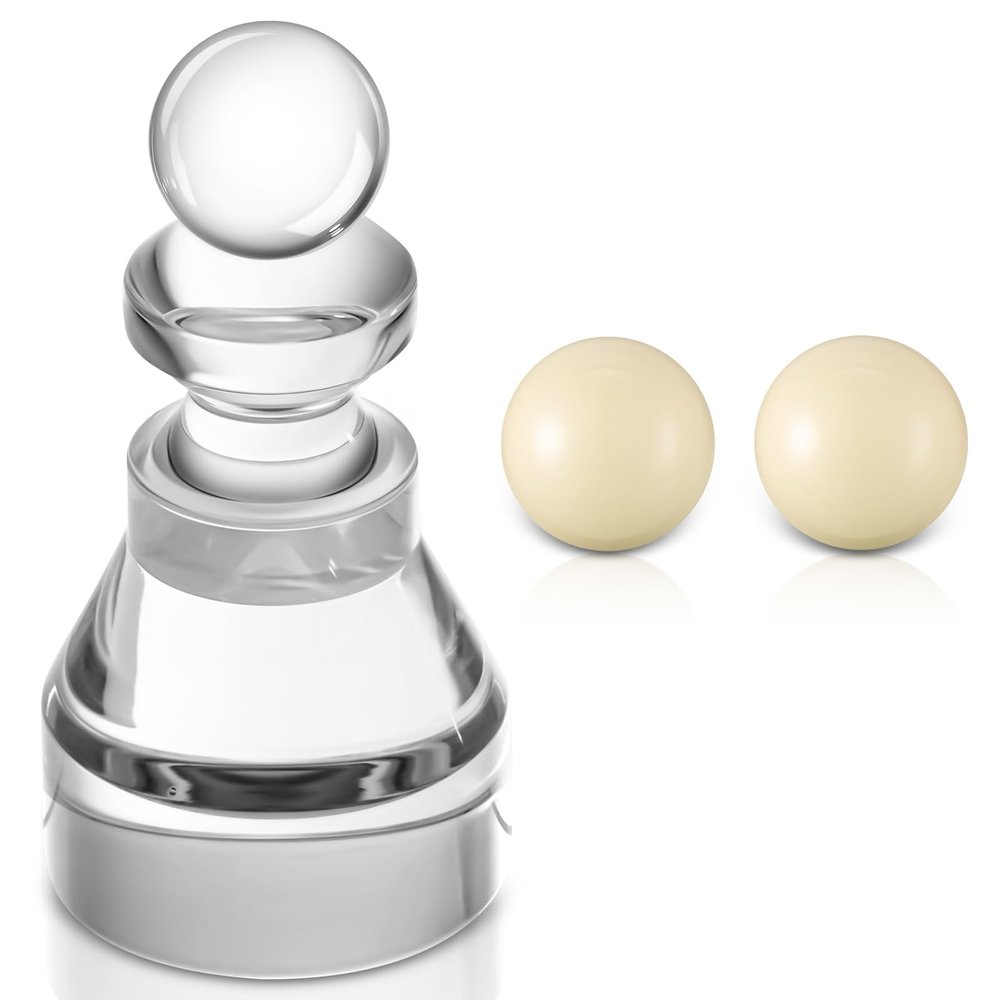 Silipull Roulette Win Marker and 2 Pcs 15 mm Roulette Balls Acrylic Accessories Wheel Table Game Set(Stacked Tower)