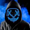 Boolavard Halloween Mask LED Light up Mask for Festival Cosplay Halloween Costume Masquerade Parties, Carnival, Gifts (Blue) view 1