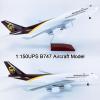 UrAcon 18.5 1:150 Scale Model Airplane UPS B747 Die-cast Planes Model Resin Aircraft Model Jet Collectibles Plane Model for Birthday Gifts view 2