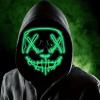 Boolavard Halloween Mask LED Light up Mask for Festival Cosplay Halloween Costume Masquerade Parties, Carnival, Gifts (Green) view 1