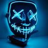 Boolavard Halloween Mask LED Light up Mask for Festival Cosplay Halloween Costume Masquerade Parties, Carnival, Gifts (Green) view 3