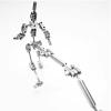 BAIYITONGDA Stop Motion Factory,Full Metal Stop Motion Animation Character Skeleton Stainless Steel Skeleton,Armature Rigging System for Stop Motion Animation,15cm view 2