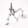 BAIYITONGDA Stop Motion Factory,Full Metal Stop Motion Animation Character Skeleton Stainless Steel Skeleton,Armature Rigging System for Stop Motion Animation,15cm view 3