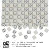 150 pcs, Dollhouse Flooring, 1:12 Scale Doll House Tiles, Miniature Checkerboard Floor, REDUCIO! (Antique) view 3