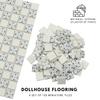 150 pcs, Dollhouse Flooring, 1:12 Scale Doll House Tiles, Miniature Checkerboard Floor, REDUCIO! (Antique) view 4